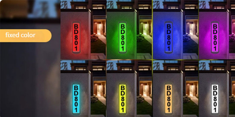 Savinglights Solar door light: smart light sense, illuminating the door